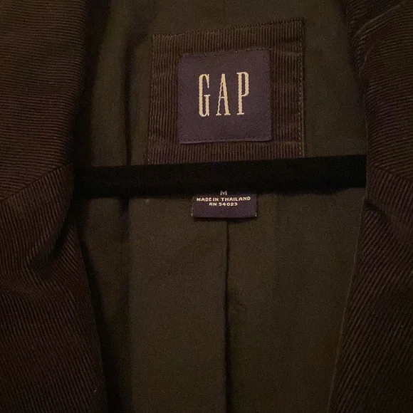 Men’s Gap corduroy blazer black jacket - Picture 2 of 6